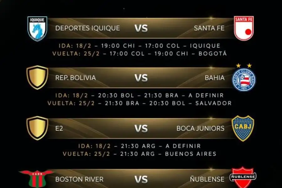 Boca espera rival para la Fase 2