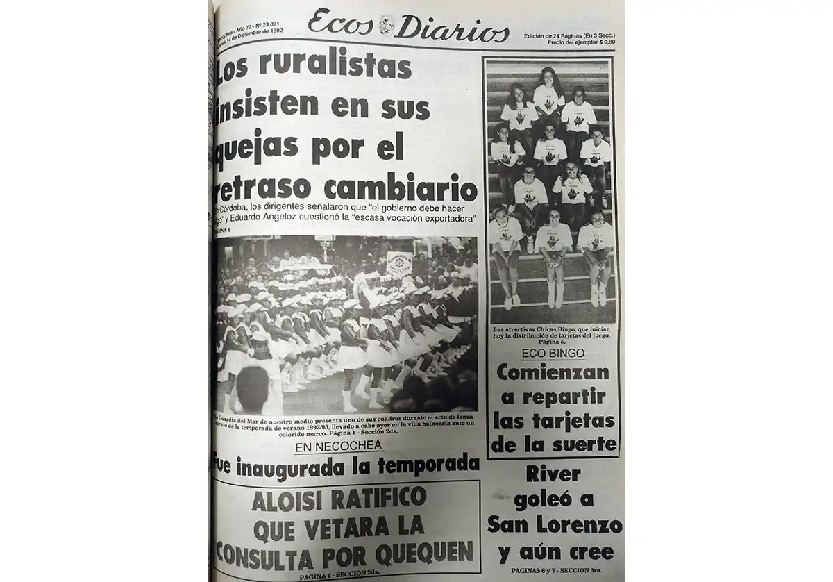 Lunes 14 de diciembre de 1992