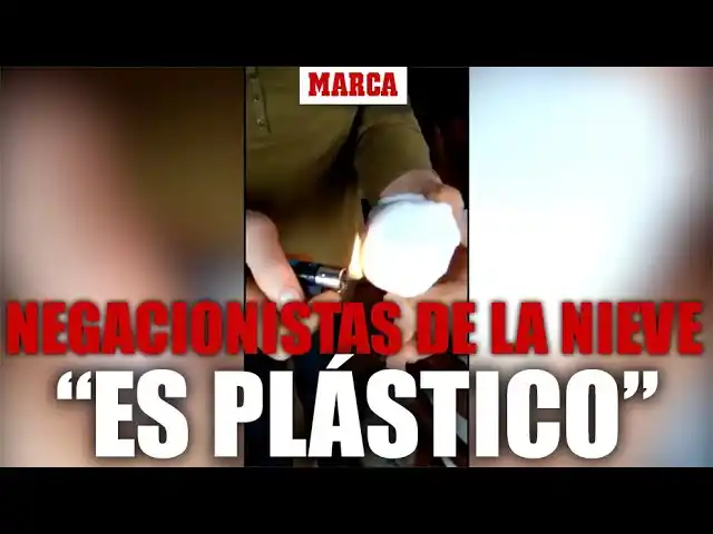 Negacionistas de la nieve afirman que el temporal Filomena es de “plástico”