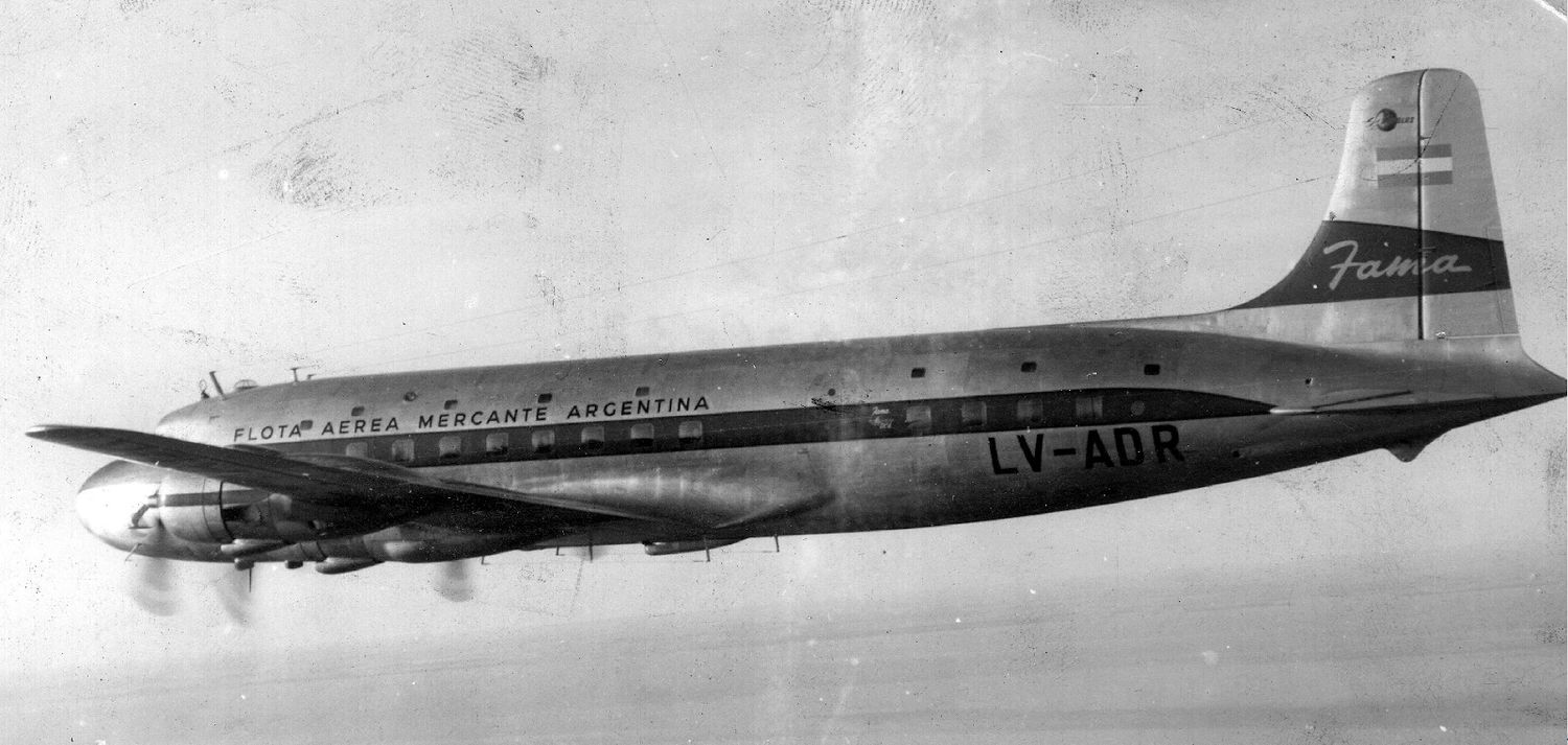 #TBT: Los vuelos de Flota Aérea Mercante Argentina (FAMA) a Estados Unidos y Europa desde Buenos Aires en 1950