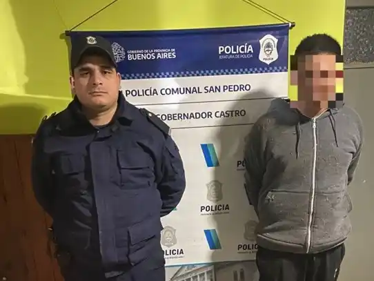 El sujeto quedó alojado en el destacamento de la localidad.