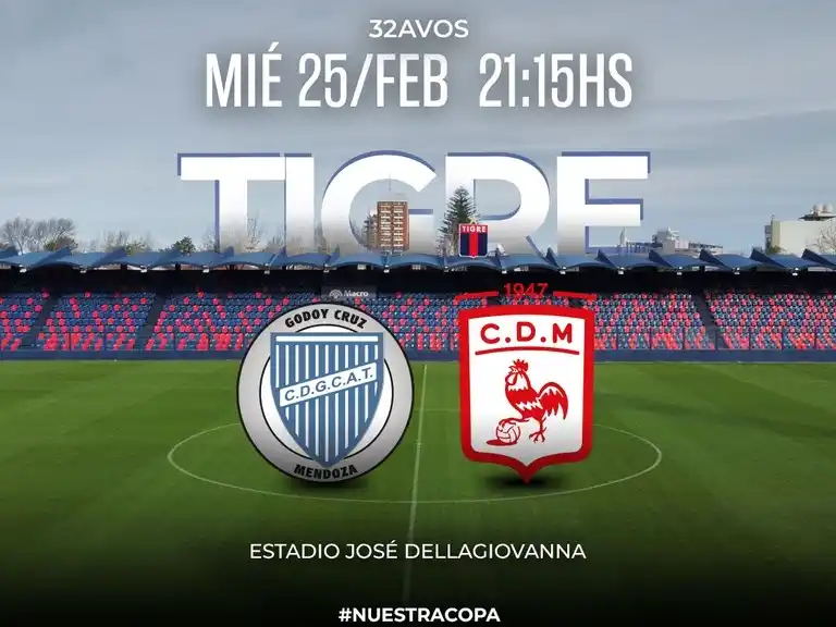 En Tigre , se miden el "Tomba" y el "Gallito". Foto: Copa Arg.