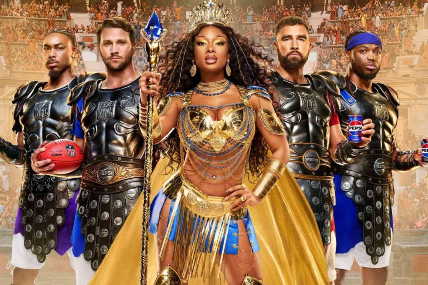 Travis Kelce dice que fue un 'absoluto honor' estar en un comercial de Pepsi con Megan Thee Stallion