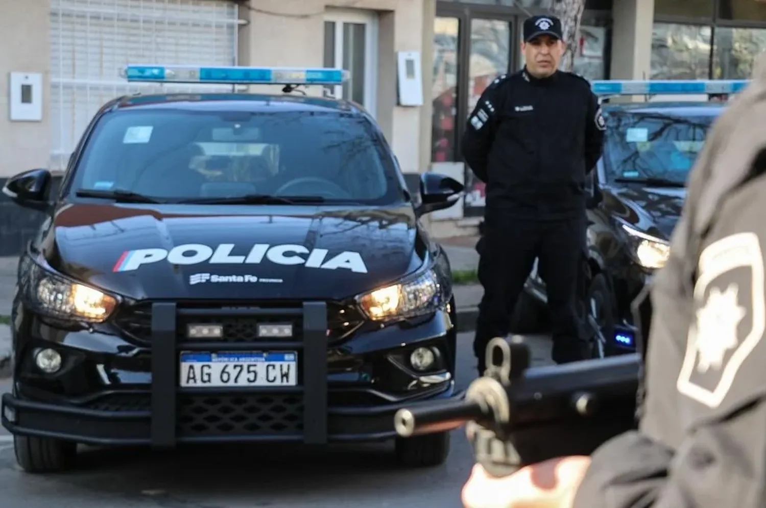 "La seguridad es la mayor preocupación del gobernador Maximiliano Pullaro y su equipo", afirmó el ministro Cococcioni al momento de su discurso. Foto: Gentileza.