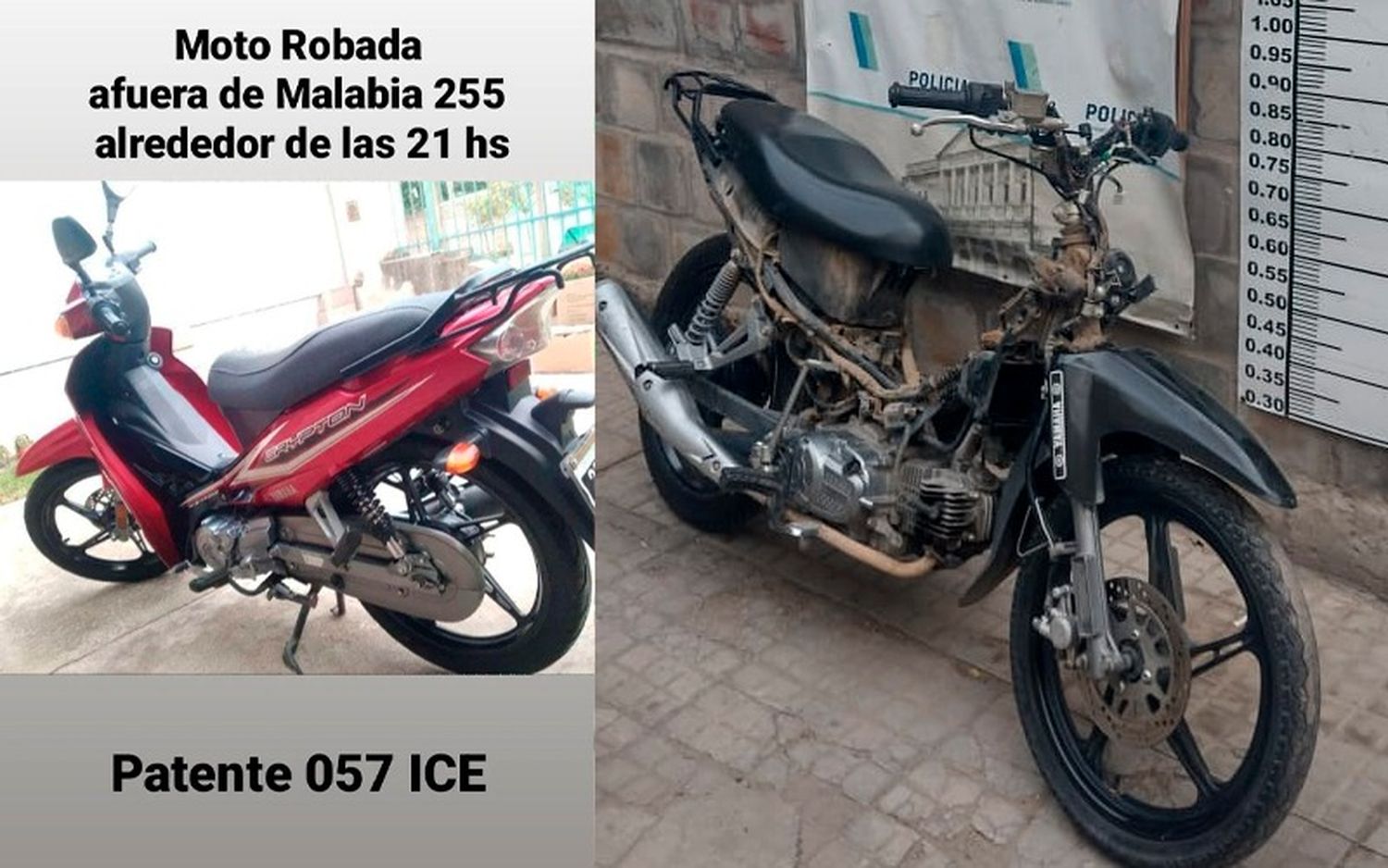 Sospechan que una moto hallada este domingo está vinculada a un robo en Baradero