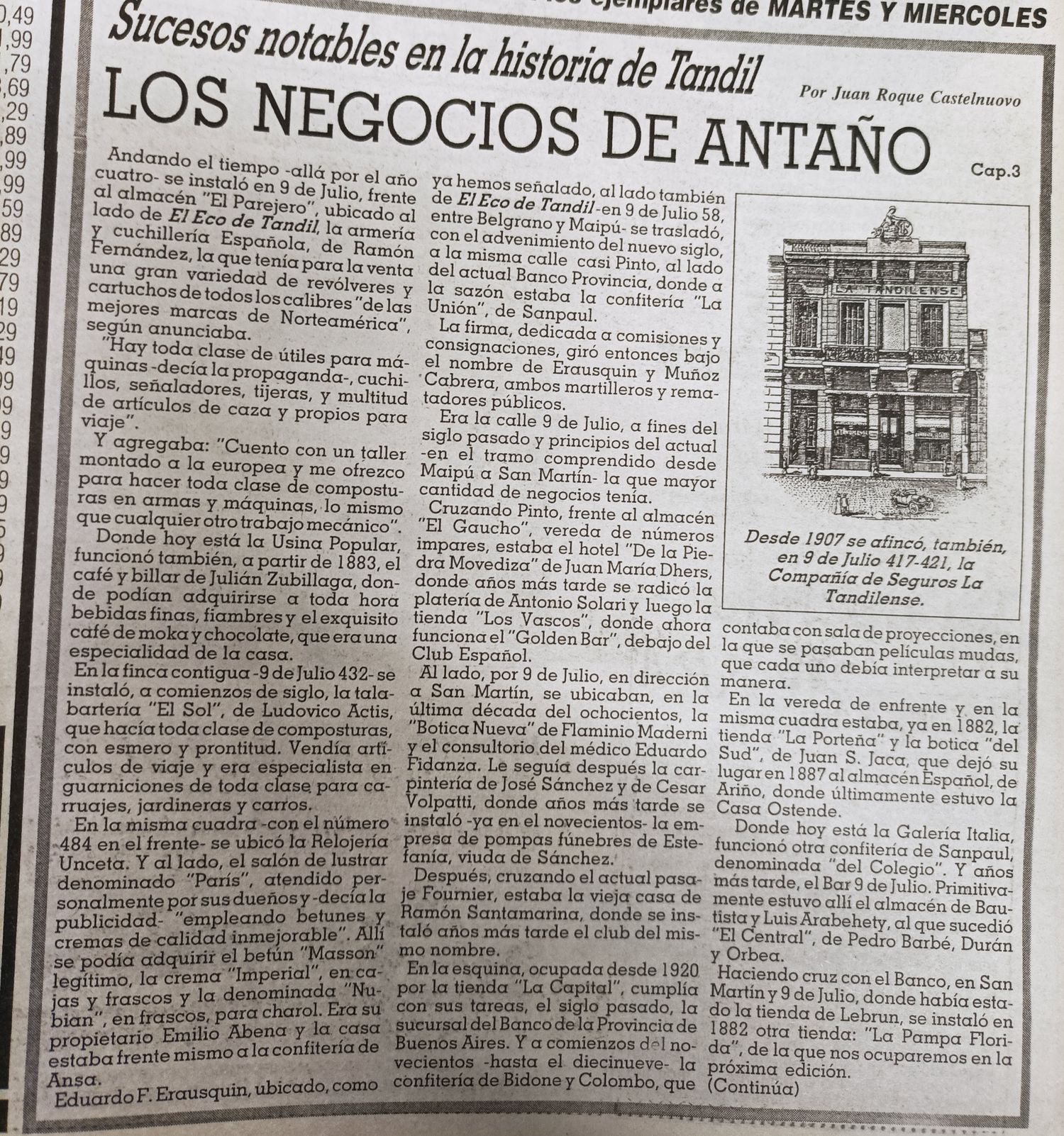 Los negocios de antaño - Cap. 3