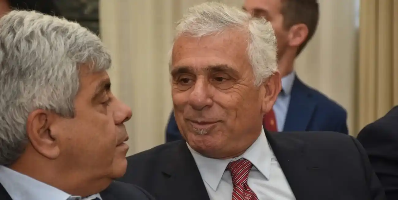 Somaglia junto a Baclini. Foto: Flavio Raina | El Litoral