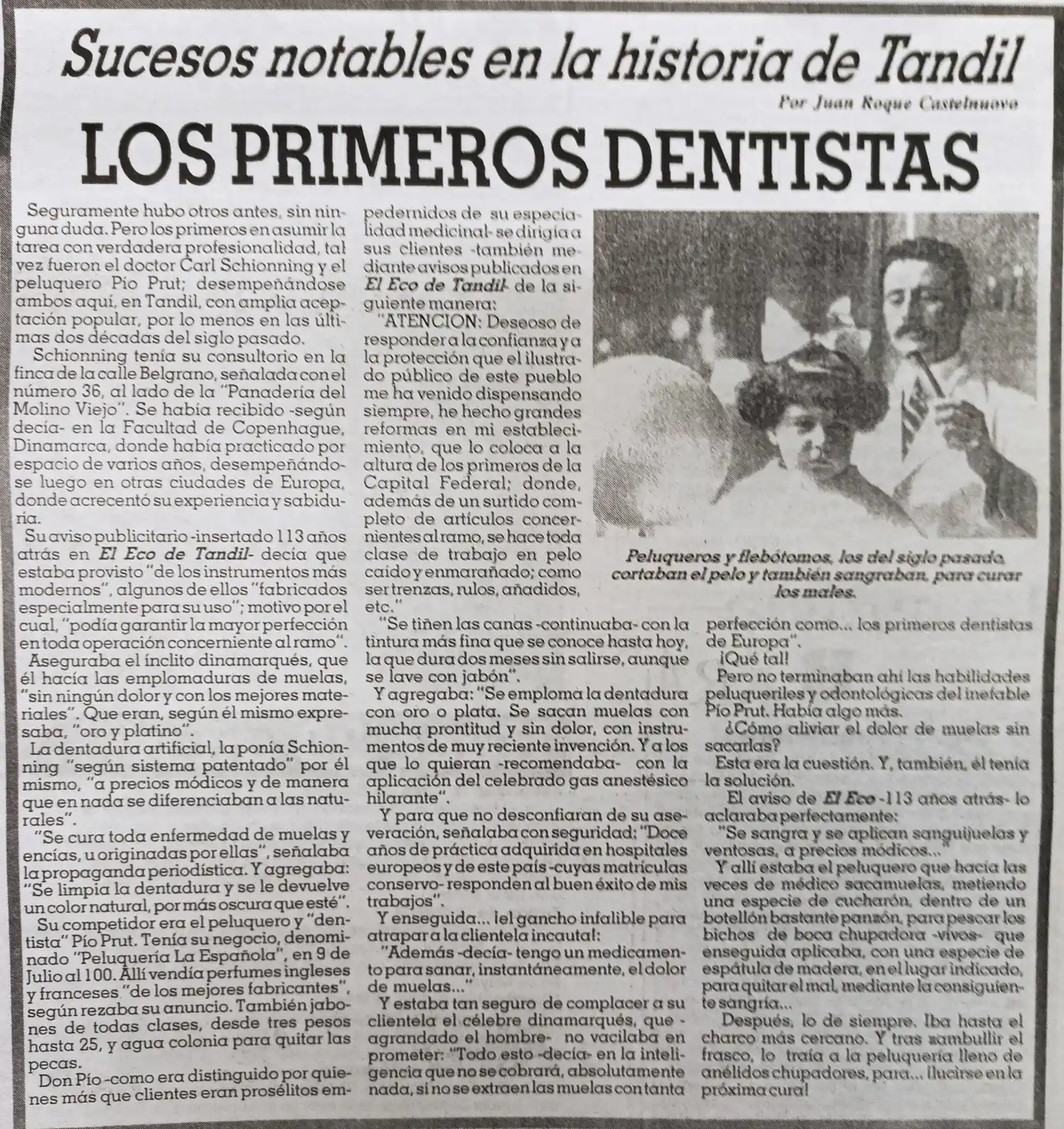 Los primeros dentistas