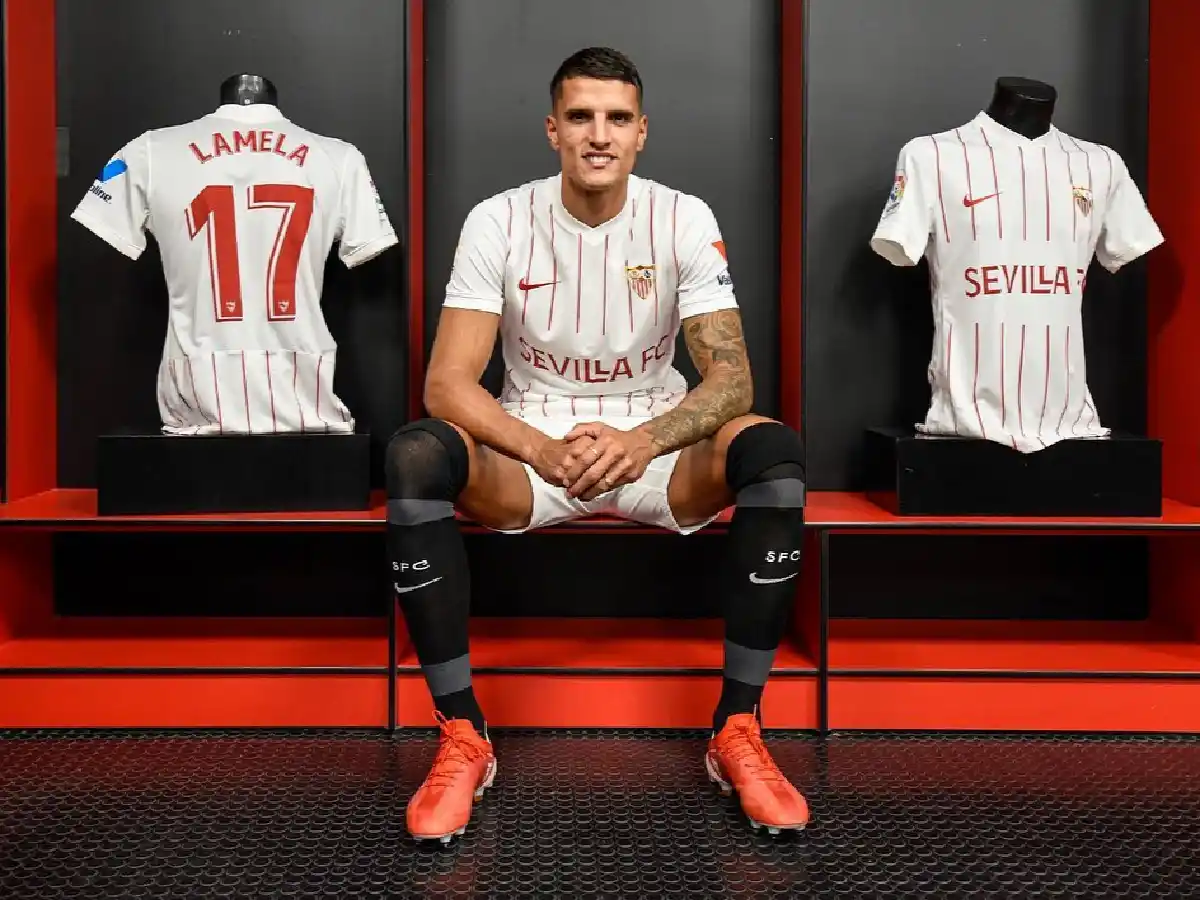 Erik Lamela se suma al plantel de Sevilla 