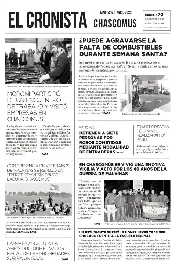Tapa 5 abril 2022