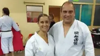 La Sensei Rosa Parson junto al Shihan Sergio Pereyra
