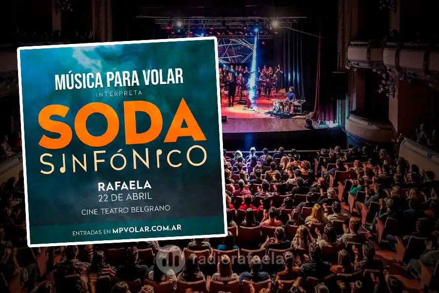 Llega a Rafaela Soda Sinfónico: el nuevo espectáculo de Música para Volar