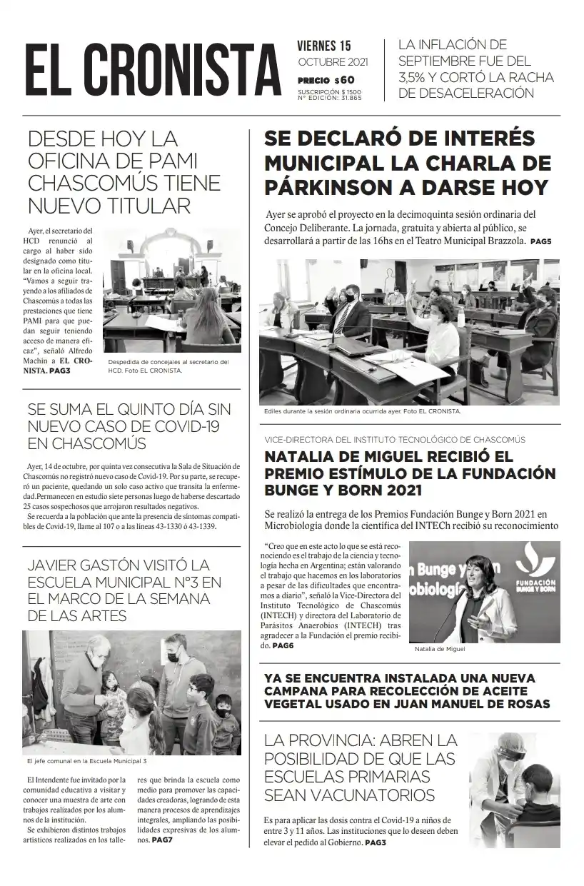 Tapa 15 octubre 2021