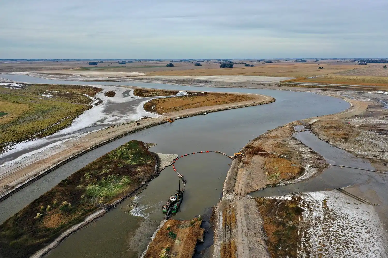 Impulsan un reclamo a Nación por las obras paralizadas en la cuenca del río Salado