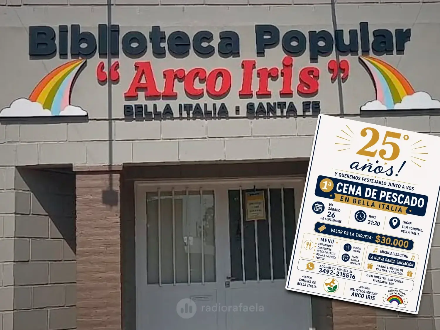 Tatiana y Claudia, representantes de la Biblioteca Popular (bibliotecaria y adjunta) | La Biblioteca Popular de Bella Italia celebrará su 25° aniversario con una cena