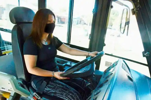 Venado Tuerto: una mujer de 34 años es la primera colectivera urbana