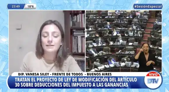 Qué dijo Vanesa Siley, la diputada del FdT por la Provincia que se opone a que los judiciales paguen impuesto a las Ganancias
