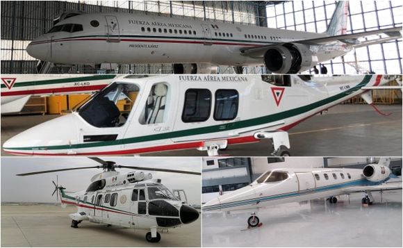 El Gobierno de México subastará 19 aeronaves en marzo