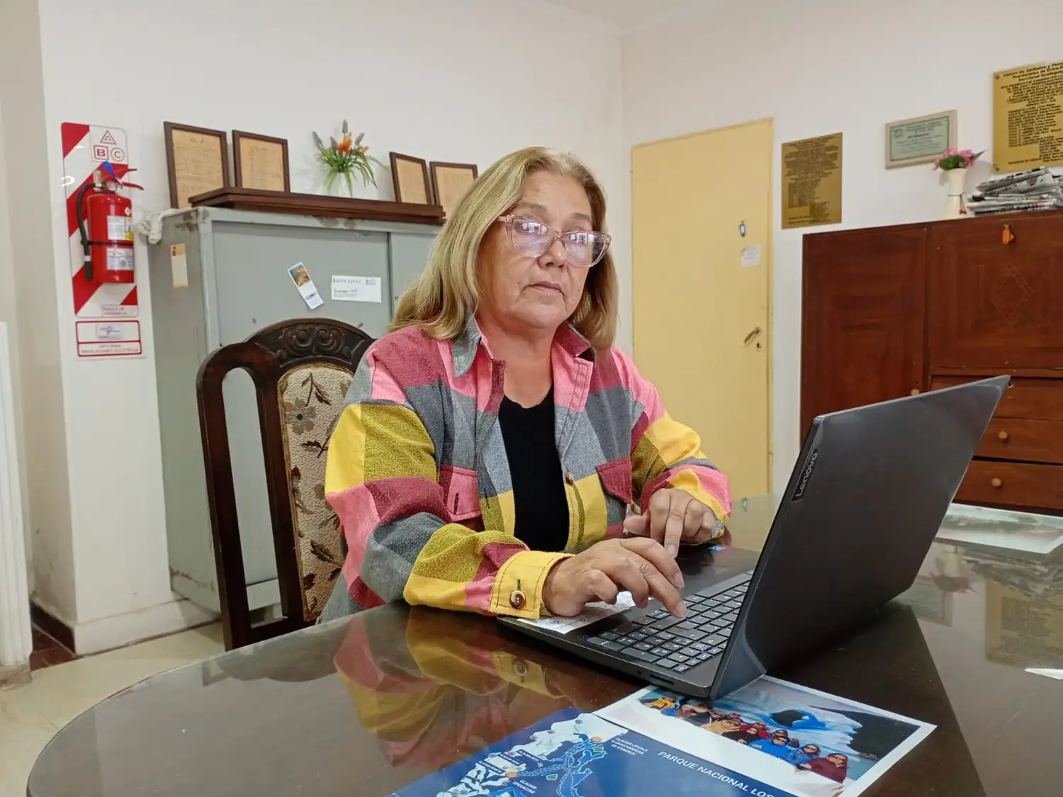 Secretaria del Centro de Jubilados, Prof. María Asunción González