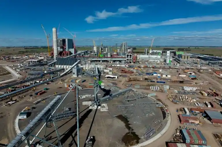 Murió un obrero de la planta de UPM II al caer de una de las chimeneas
