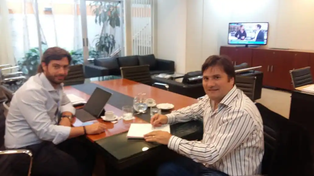 El intendente de General Rodríguez, Darío Kubar, se reunió con Salvai con variada agenda