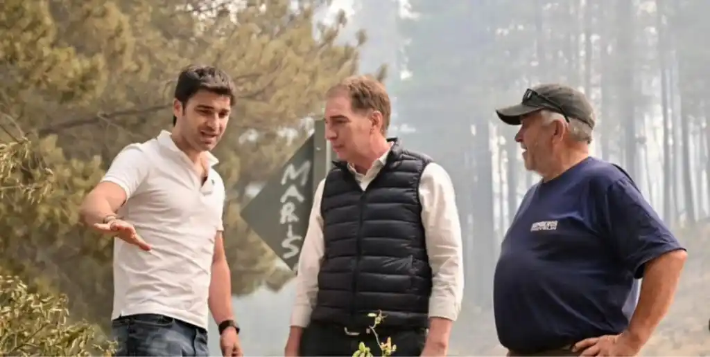 Santilli regresará el 14 de enero a Chubut para monitorear el operativo de contención del fuego.