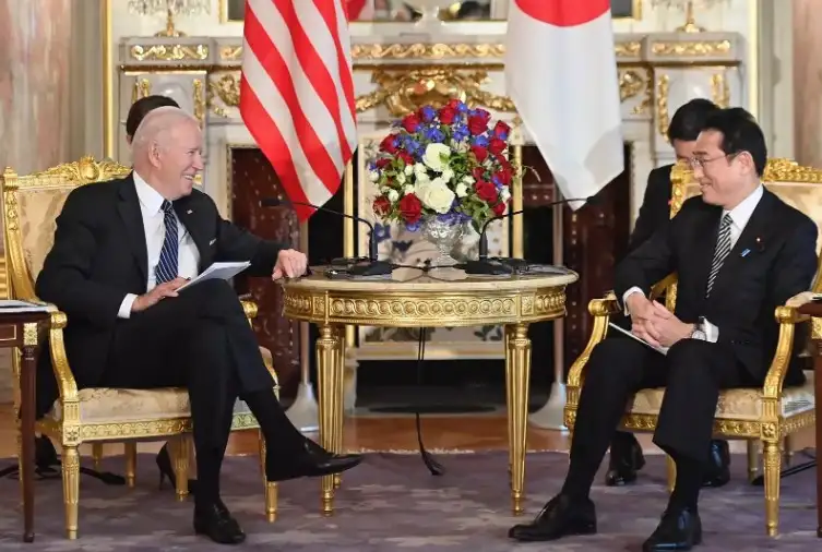 Joe Biden y Fumio Kishida.
