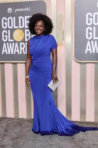 Viola Davis fue una de quienes deslumbró en la alfombra roja de los Globos. Foto AFP