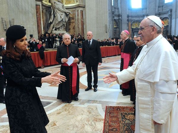 El Papa Francisco envió una carta a Cristina por la celebración del 25 de Mayo