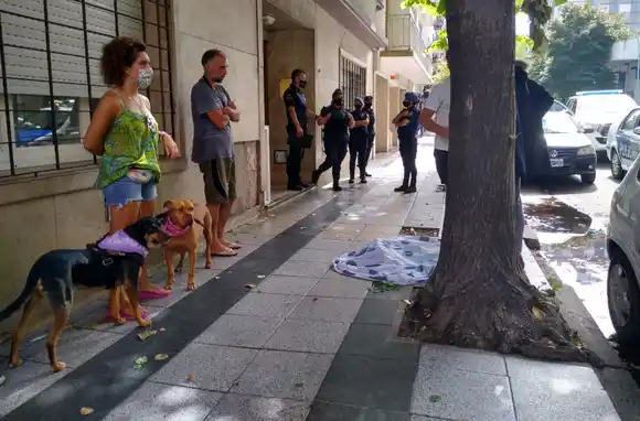 Estupor por la muerte de un perro: cayó desde un tercer piso