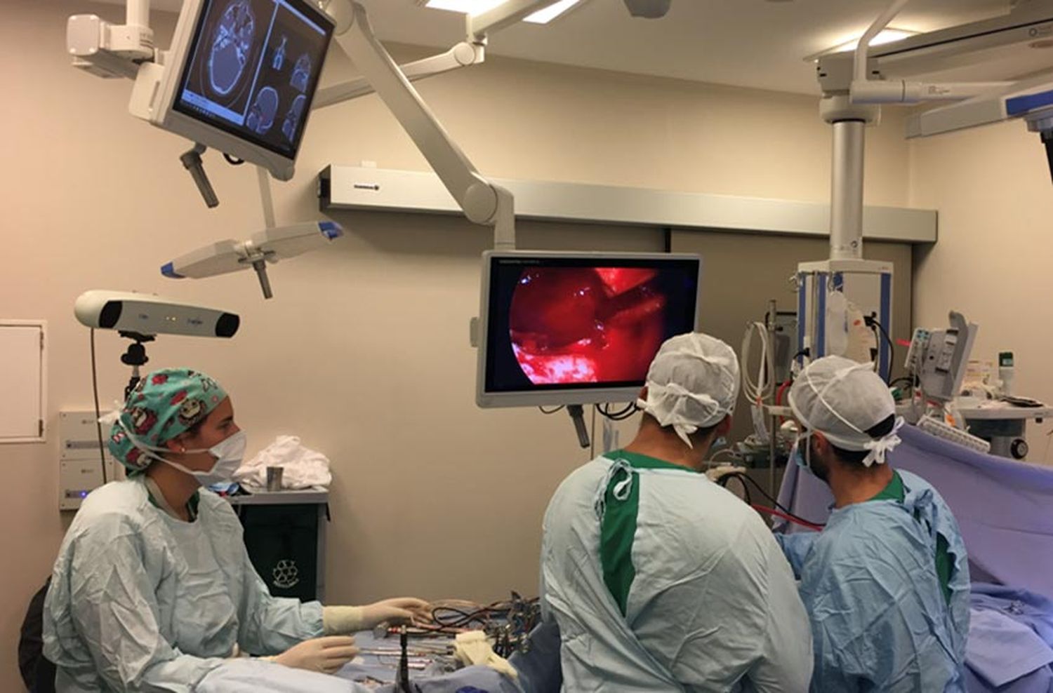 Exitosa extracción de tumor cerebral a través de una endoscopía transnasal