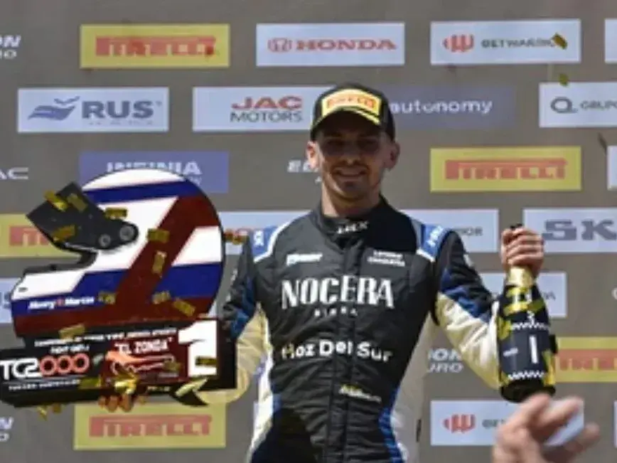 Lucas Crabajal , el vencedor del TC 2000 en San Juan.
