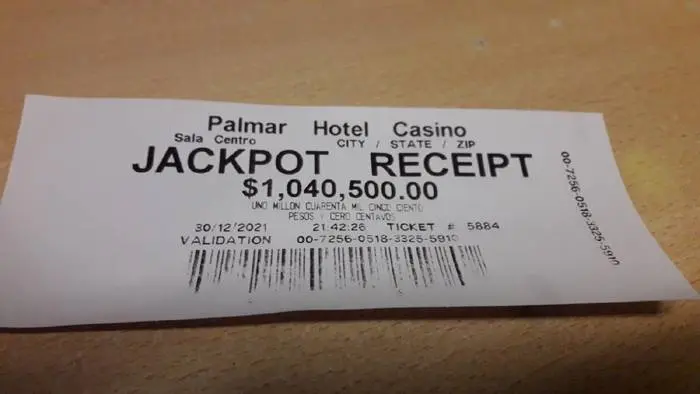Palmar Hotel Casino entregó el mayor premio de su historia