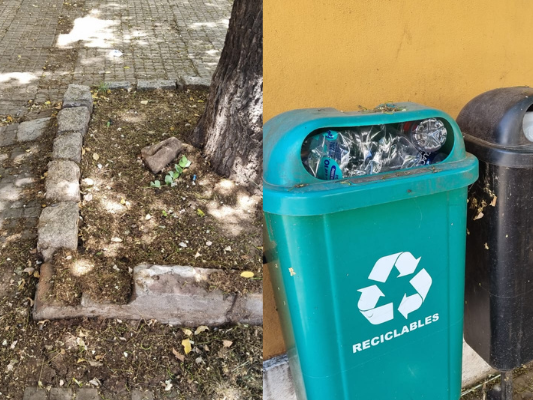Mugre en la Secretaría de Turismo