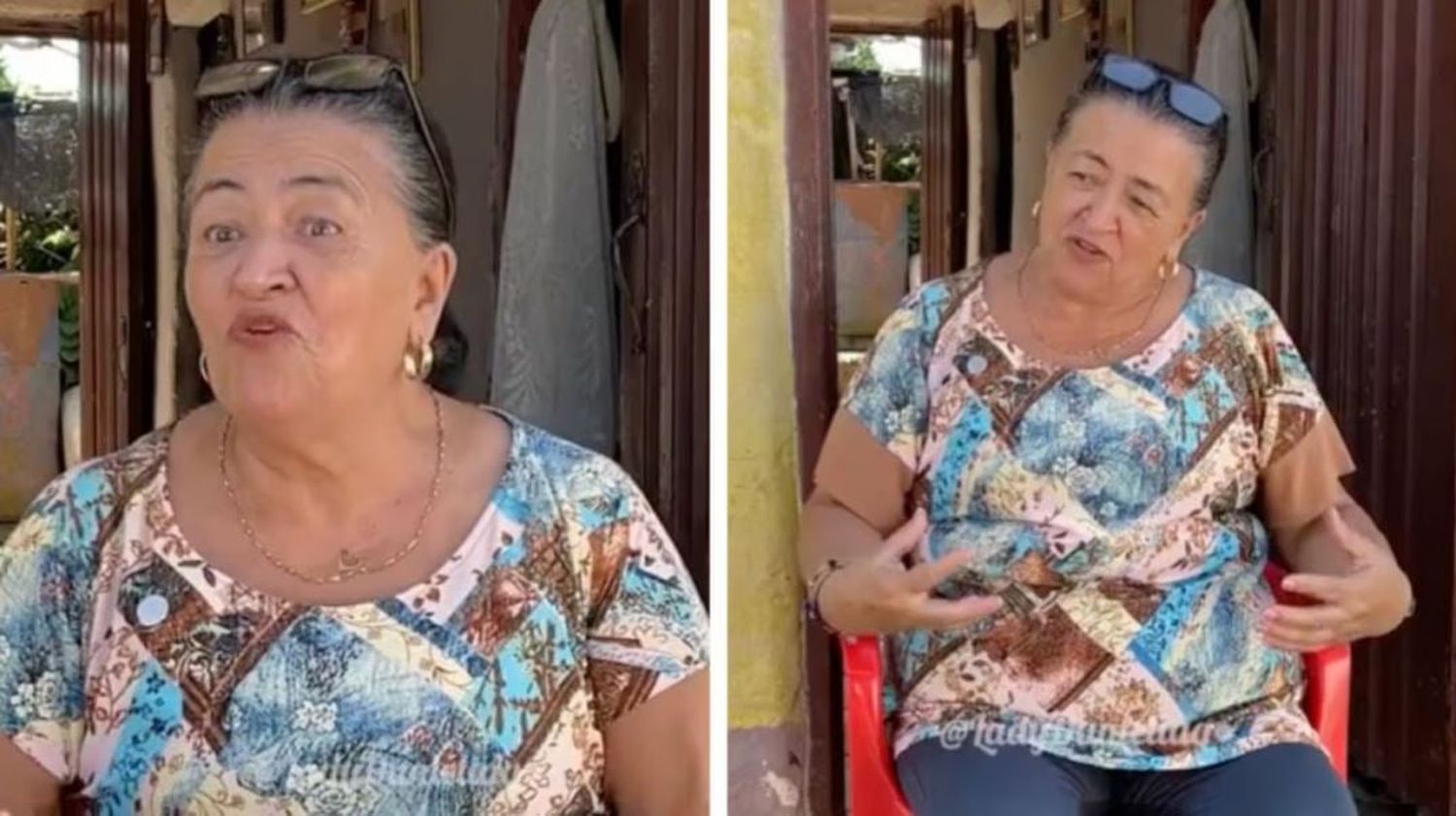 Tiene 67 años, vive de vender chismes de sus vecinos y ya se compró dos casas