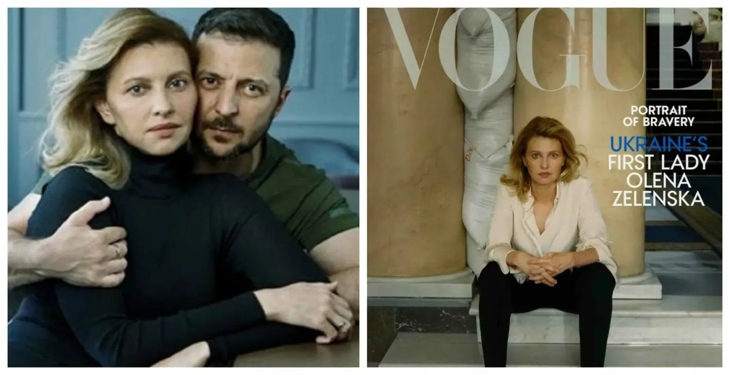 LA POLÉMICA SESIÓN DE FOTOS PARA VOGUE que coloca en un escándalo al presidente de Ucrania y su esposa