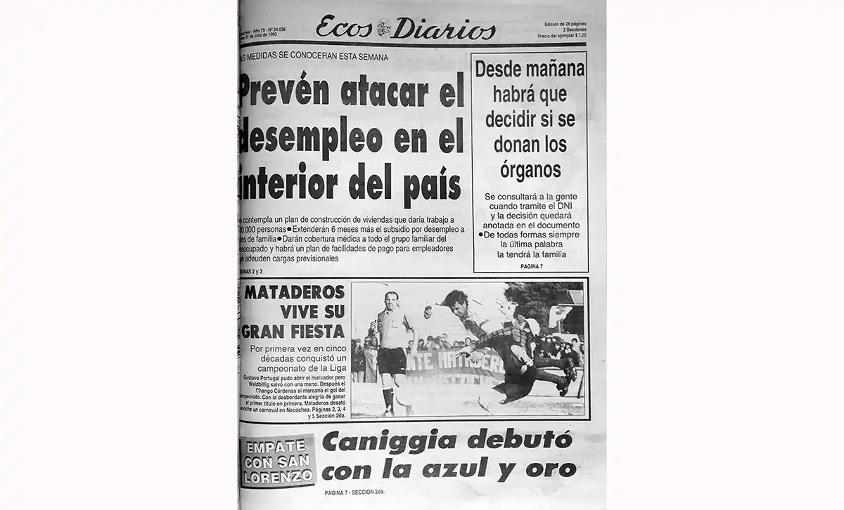 Lunes 31 de Julio de 1995