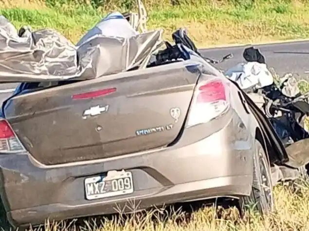 El vehículo de la víctima.