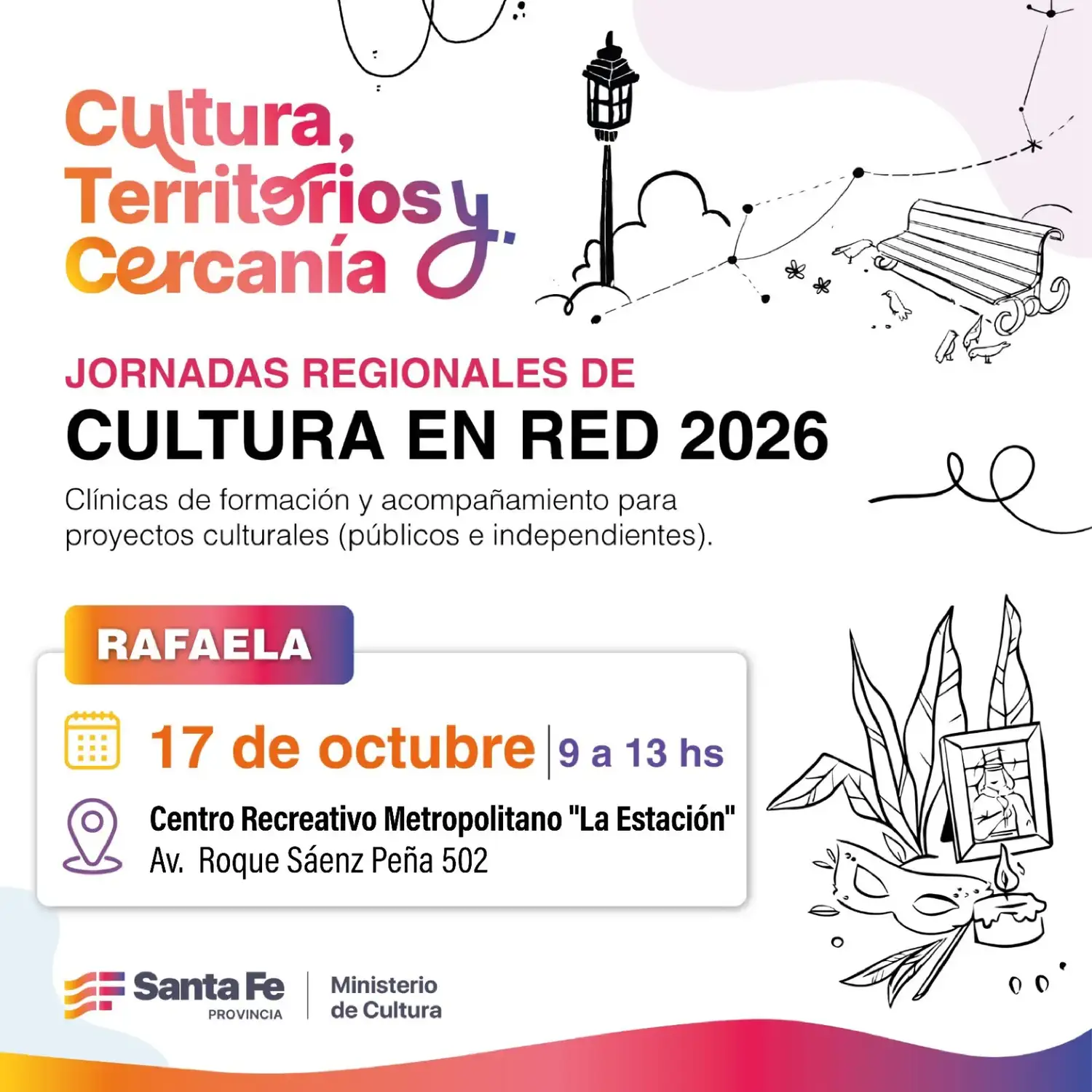 Cultura en Red 2026: Calvo invita a artistas y gestores de Castellanos a participar de una jornada en Rafaela