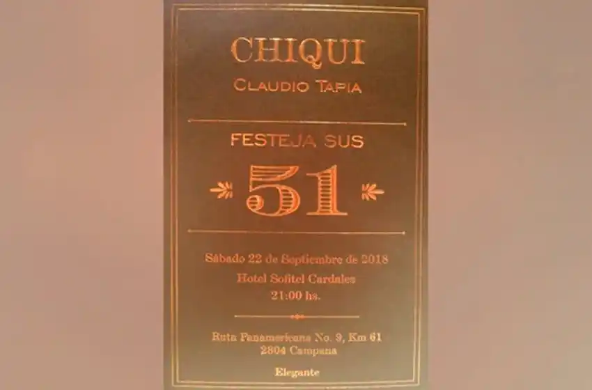 Así será la fastuosa y millonaria fiesta de cumpleaños de «Chiqui» Tapia