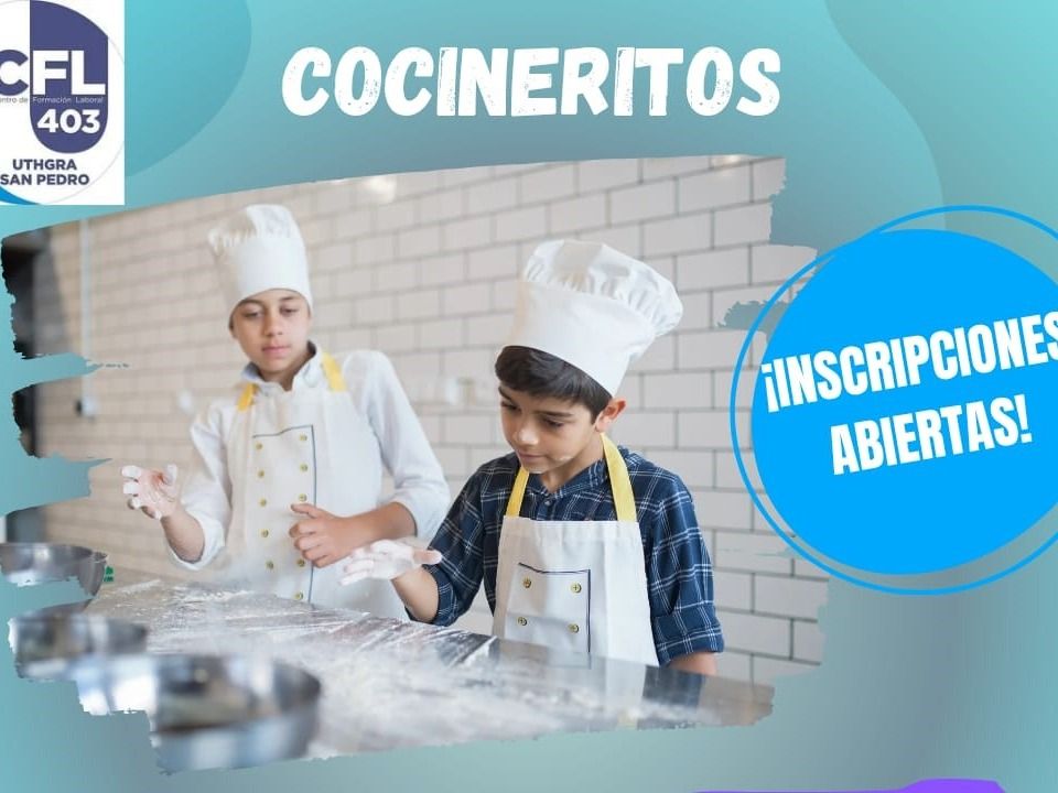 El Centro de Formación de UTHGRA prepara su curso corto de cocineritos para abril