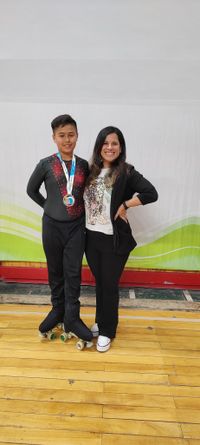 Vera fue subcampeón de patín en el Nacional C