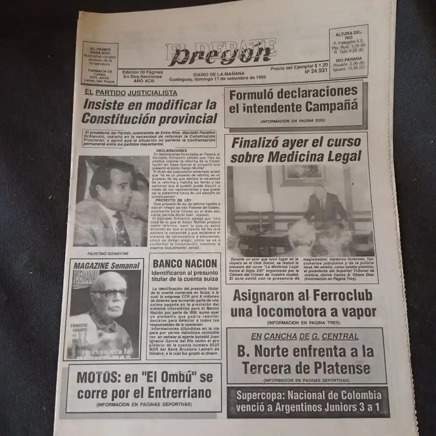 Un día como hoy ... Efemérides El Debate Pregón