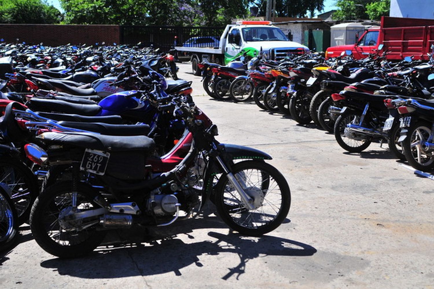 Las motos secuestradas que no hayan sido retiradas serán compactadas