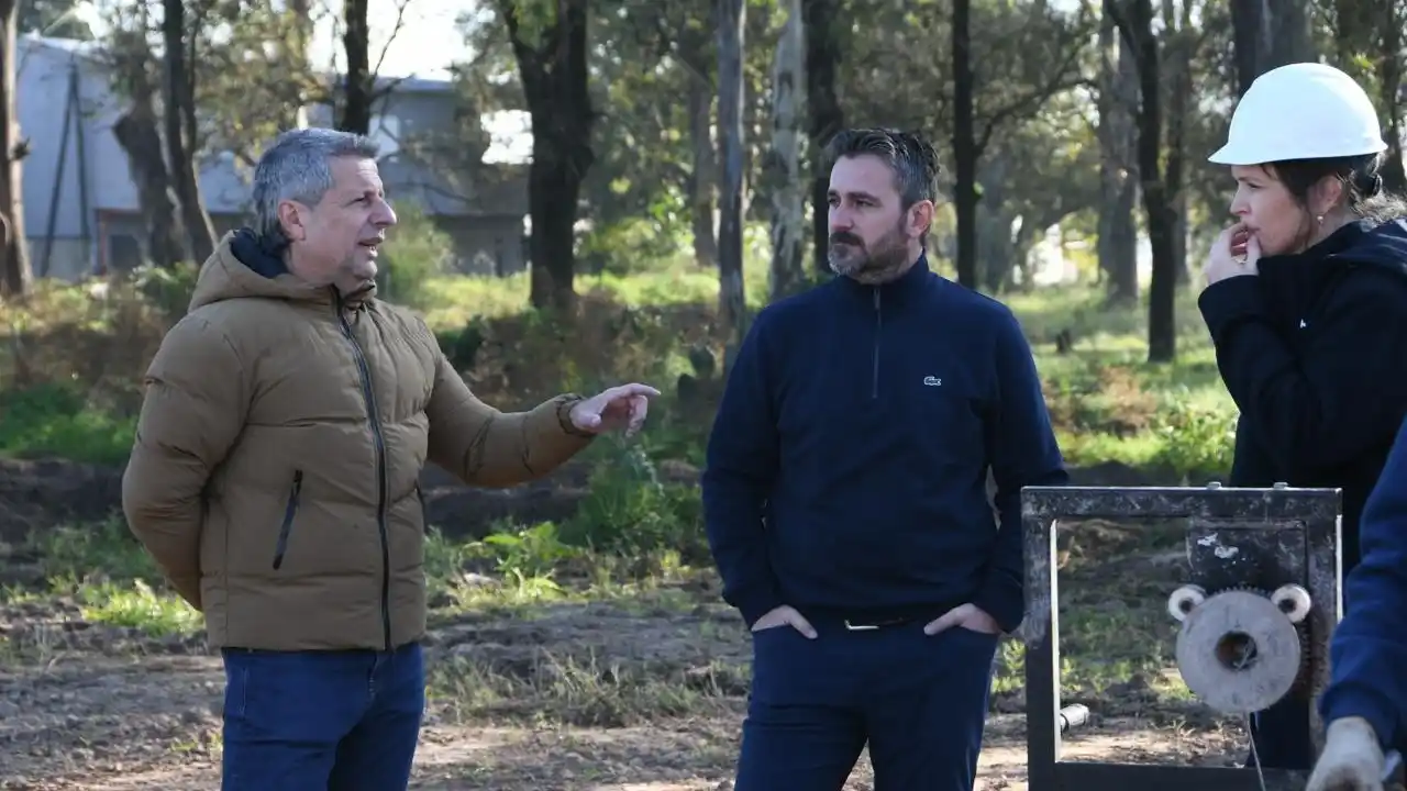 obras de pavimentación en loteo La Arbolada 2