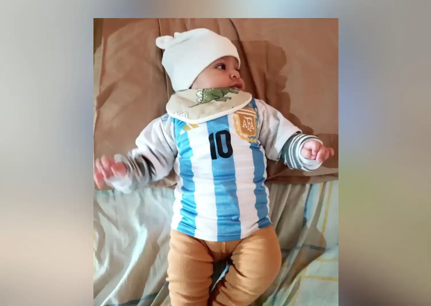 Mundial 2026: Liam con la camiseta de Argentina