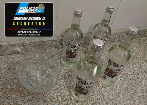 “Previa” frustrada: atraparon a dos jóvenes con bebidas alcohólicas y una jarra de vidrio