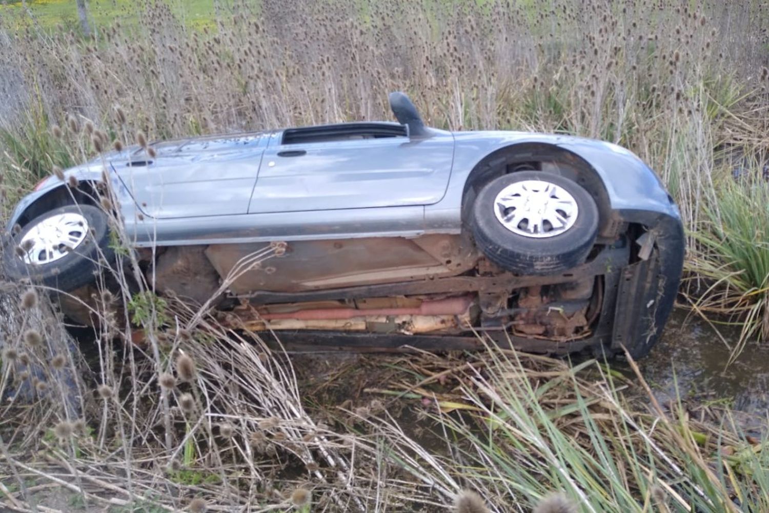 Dos mujeres y una beba sufrieron un despiste cerca de Gualeguaychú