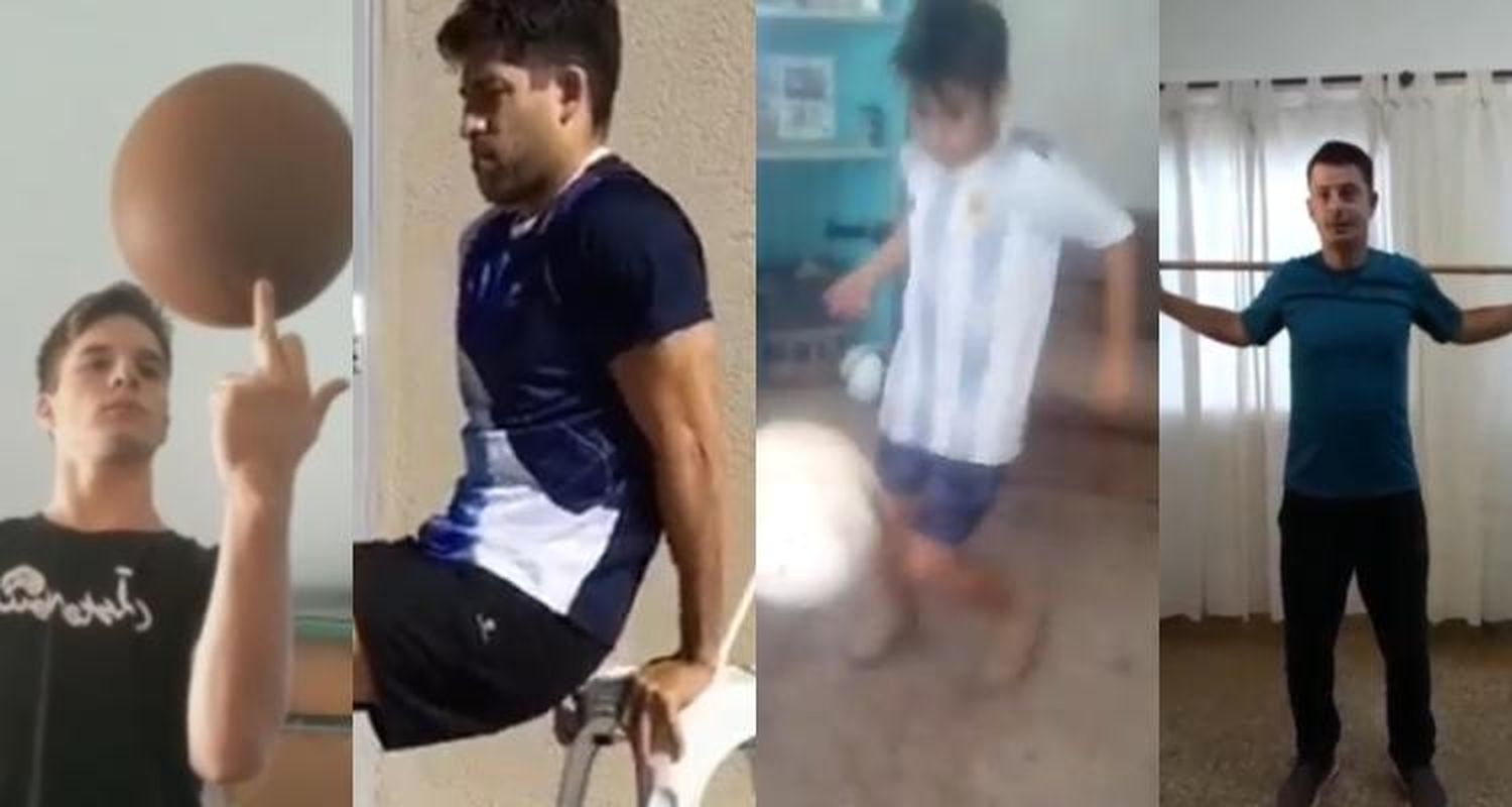 Coronavirus: Con entrenamientos para la casa y desafíos en redes sociales, los clubes mantienen activos a sus deportistas