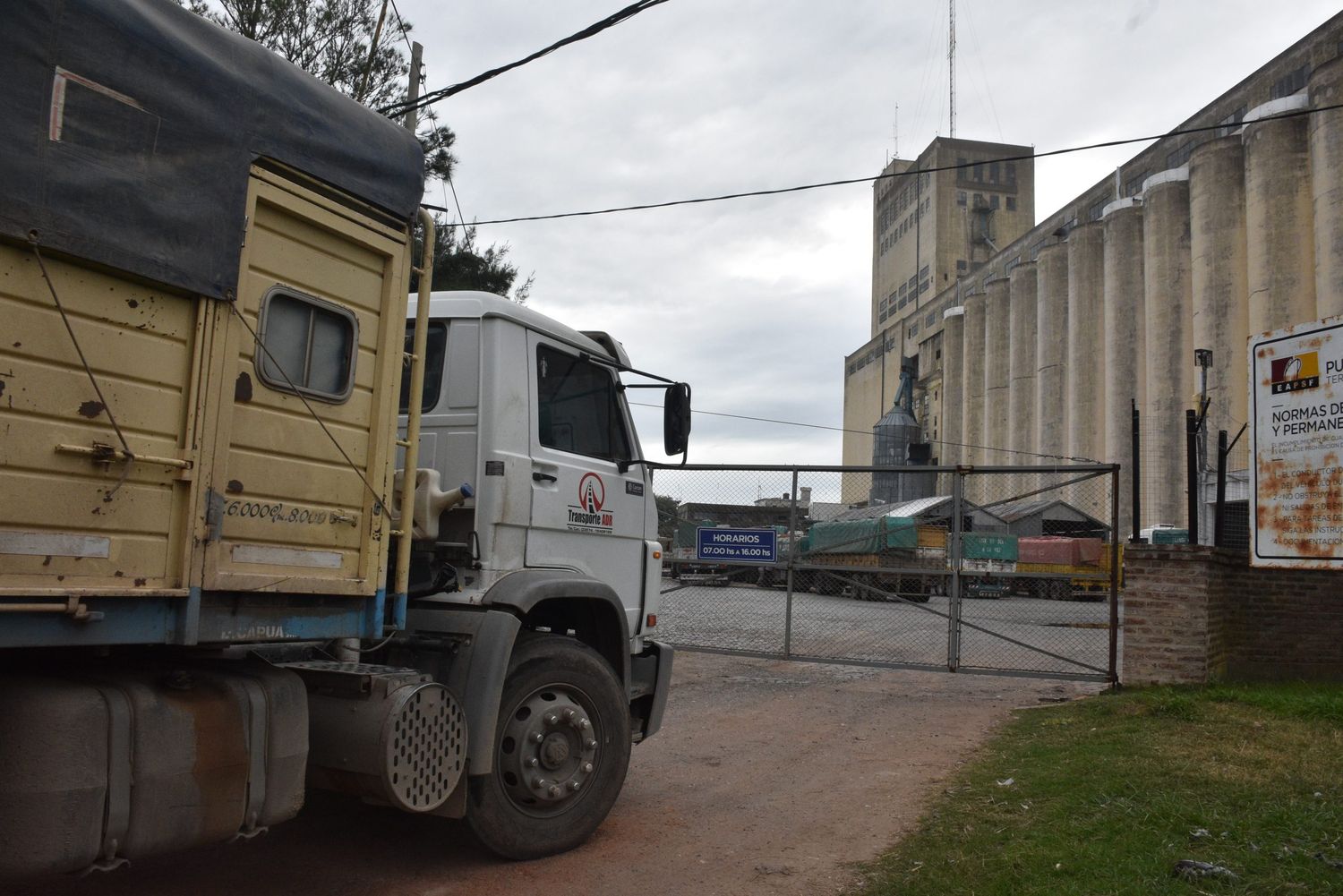 En los puertos hay un 50% menos de camiones